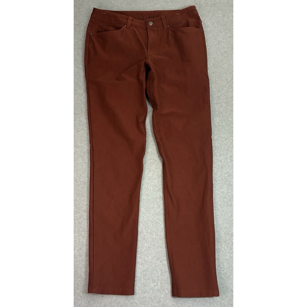 Men’s lululemon ABC Slim Pants 31x31 Rust Red Stretch Casual Tapered